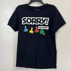 Sorry! Not Sorry black women’s Tee size medium